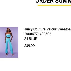 Juicy Courure Velour Sweatpants
